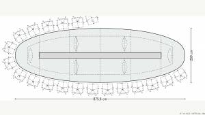 circon s 级-8x3m-椭圆形椭圆形会议桌为 Aspecta，汉堡的