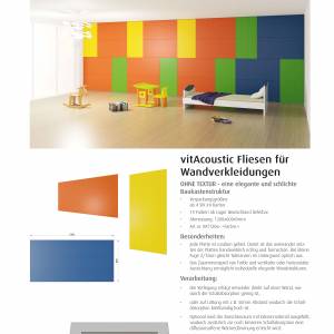 VitAcoustic® Composite Tiles for Wall Cladding – Technical Data and Installation Example