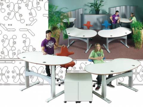 desks - Powerlift - Ergonomic adjustable frames for sitting and stand-up working.