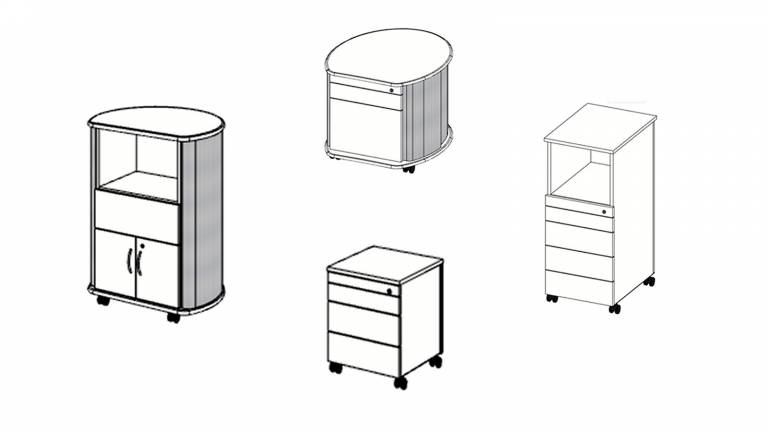 Pedestals and Caddies programm overview