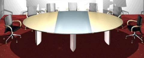circon s-class - Individual variations for conference tables through 3 top segments