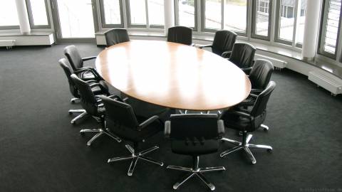 circon s 级-高尚代表椭圆形会议桌瑞士梨木材单板