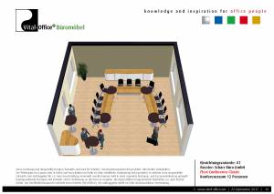 flexiconference in Bambus Massivholz - edle Konferenztischanlage