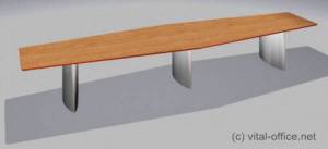 飞人形状 circon s 级-5x1m-会议桌