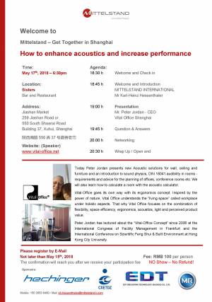 How to enhance acoustics and increase performance - Get Together in Shanghai